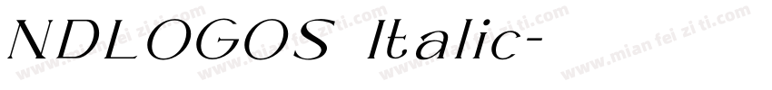 NDLOGOS Italic字体转换